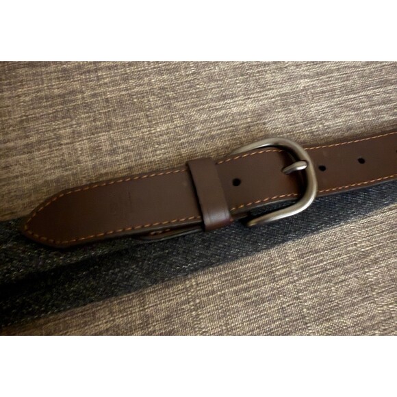 Men’s Nautica Voyage 83 Anchor Leather Stretch Belt size 38/95 - Picture 7 of 8
